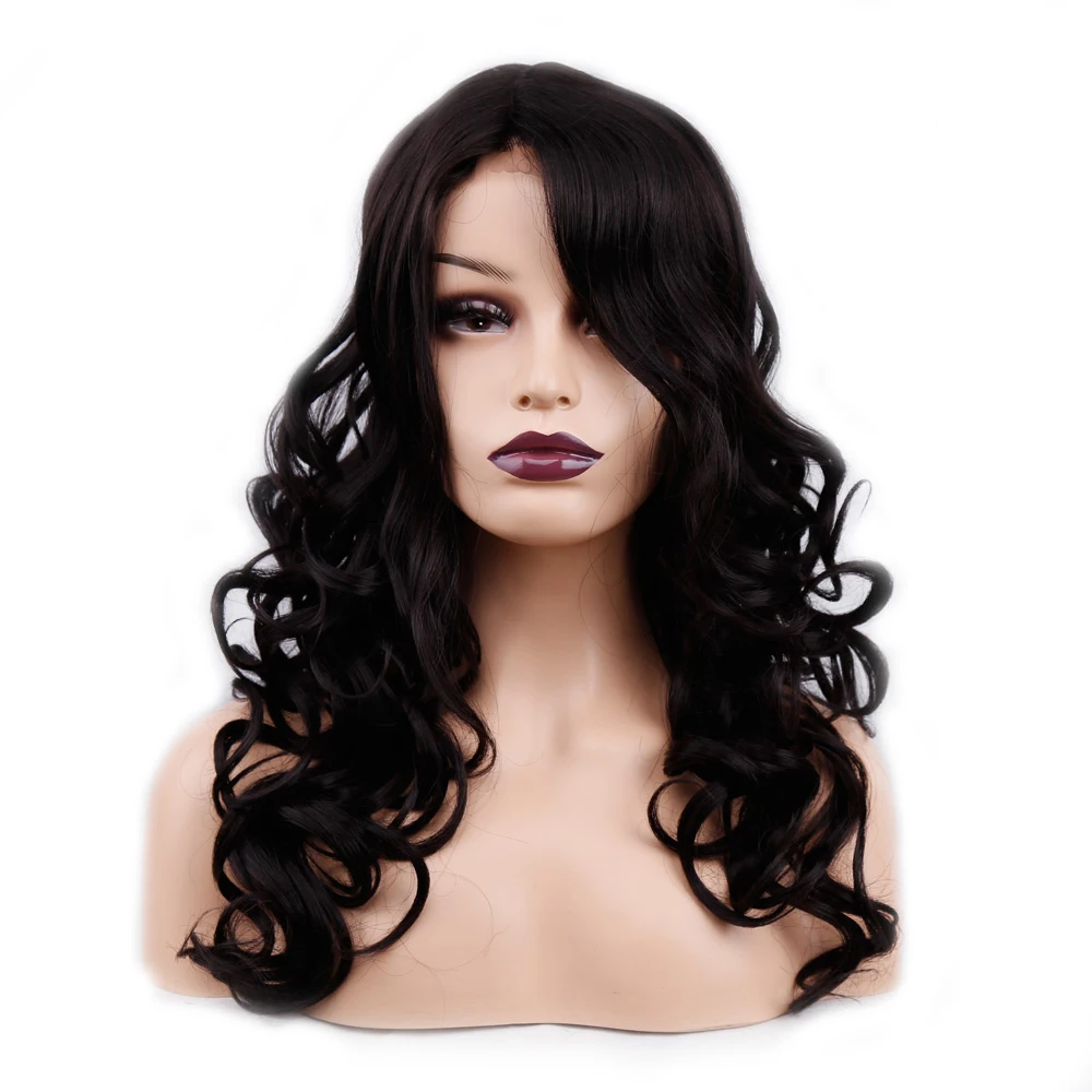 

Amir Long Wig Synthetic Lace front wig Curly hair wigs Cosplay black brown red wigs for women