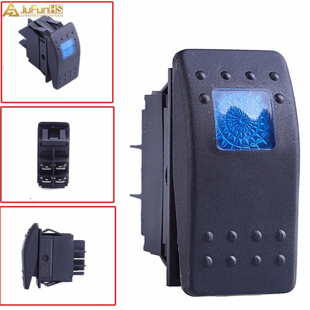 5 WATERPROOF Switches ON OFF Auto Universal 12v DC or AC Switch Marine -RV 