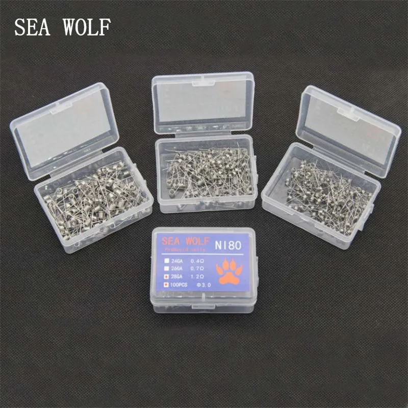 Предварительно изготовленная катушка SEA WOLF NI80 24 г 26 28 нагревательный провод