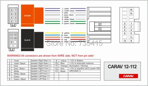 CARAV 12-112 ISO радио адаптер для HONDA для ACURA для SUZUKI для жгута проводов разъем свинцовый ткацкий станок кабель штекер Адаптер стерео