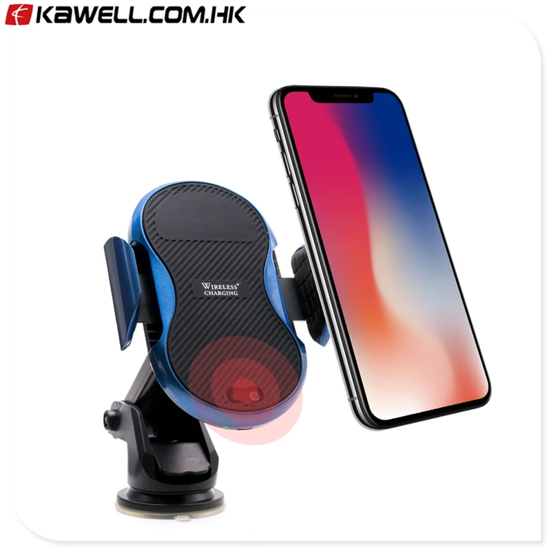 

10W Wireless Car Charger Automatic Infrared Sensor Qi Wireless Fast Charger Mount