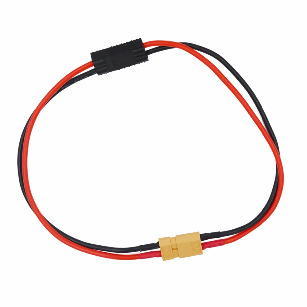 Адаптер XT60 женский и мужской под TRX Traxxas силиконовый соединительный провод 14AWG