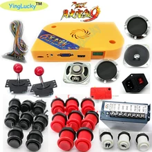 Pandora комплект 2 игрока DIY Pandora box 9 1500 В 1 Аркада блок для игрового автомата с модульная доска JAMMA комплект Happ джойстик Кнопка питания