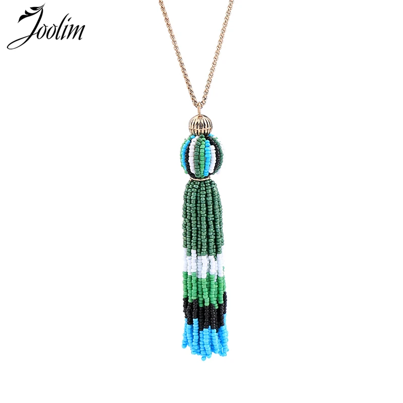 Buy JOOLIM Jewelry Vintage Seed bead Tassel Necklace