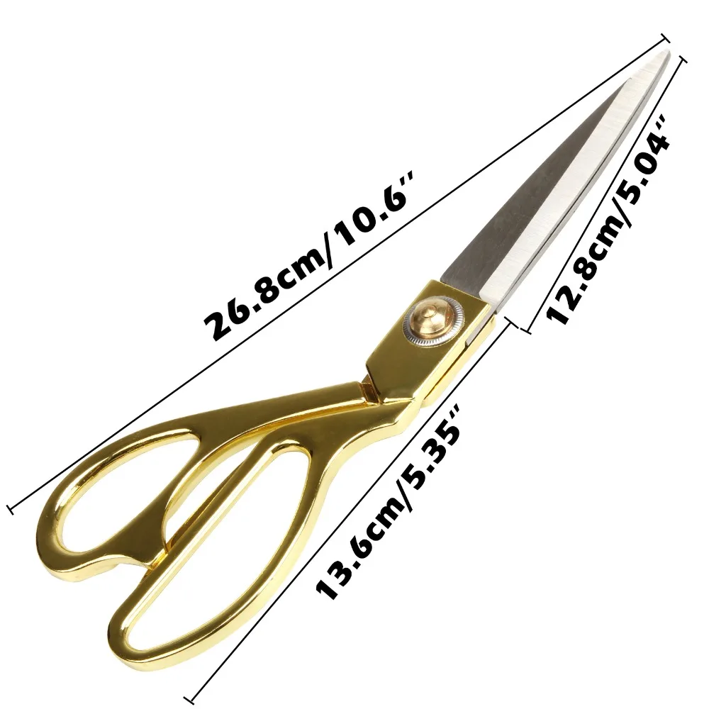 10.5" TAILORING SCISSORS STAINLESS STEEL DRESSMAKING SHEARS FABRIC CRAFT CUTTING 10.5" TAILORING SCISSORS STAINLESS STEEL DRESSMAKING SHEARS FABRIC CRAFT CUTTING
