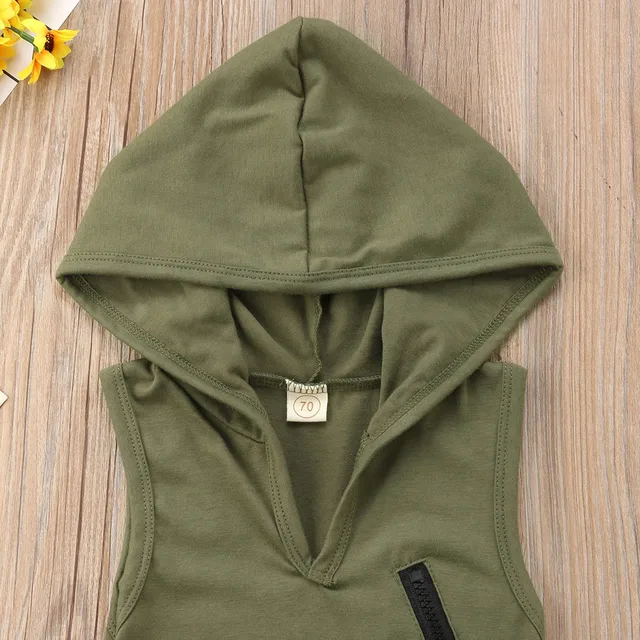 2018 Brand New Newborn Toddler Baby Girls Boys Summer Casual Active Romper Sleeveless Hooded Solid Zipper 2018 Brand New Newborn Toddler Baby Girls Boys Summer Casual Active Romper Sleeveless Hooded Solid Zipper Jumpsuits Romper 0-24M