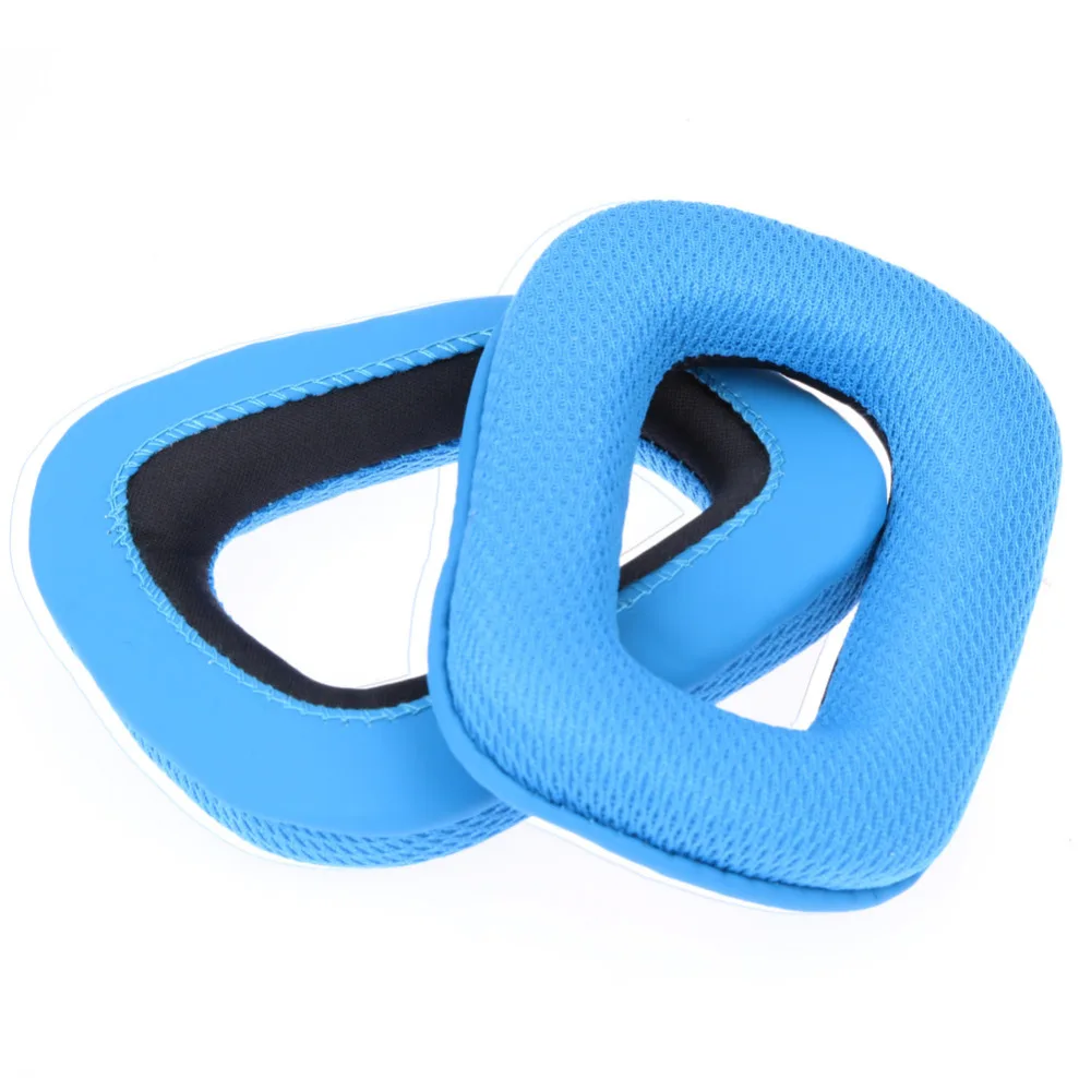 

High Quality Replacement Ear Pads Cushions for Logitech G35 G930 G430 F450 Headphones Blue Color Free Shipping