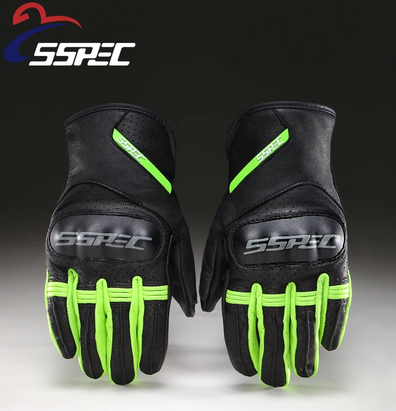 Motorcycle Gloves Touch Screen Leather Electric Bike Glove Man Cycling