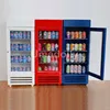 Wooden 1:12 Cute MINI Dollhouse Miniature Refrigerator Play Doll Food Drink Toy Store Home Decoration Furniture Accessories 1