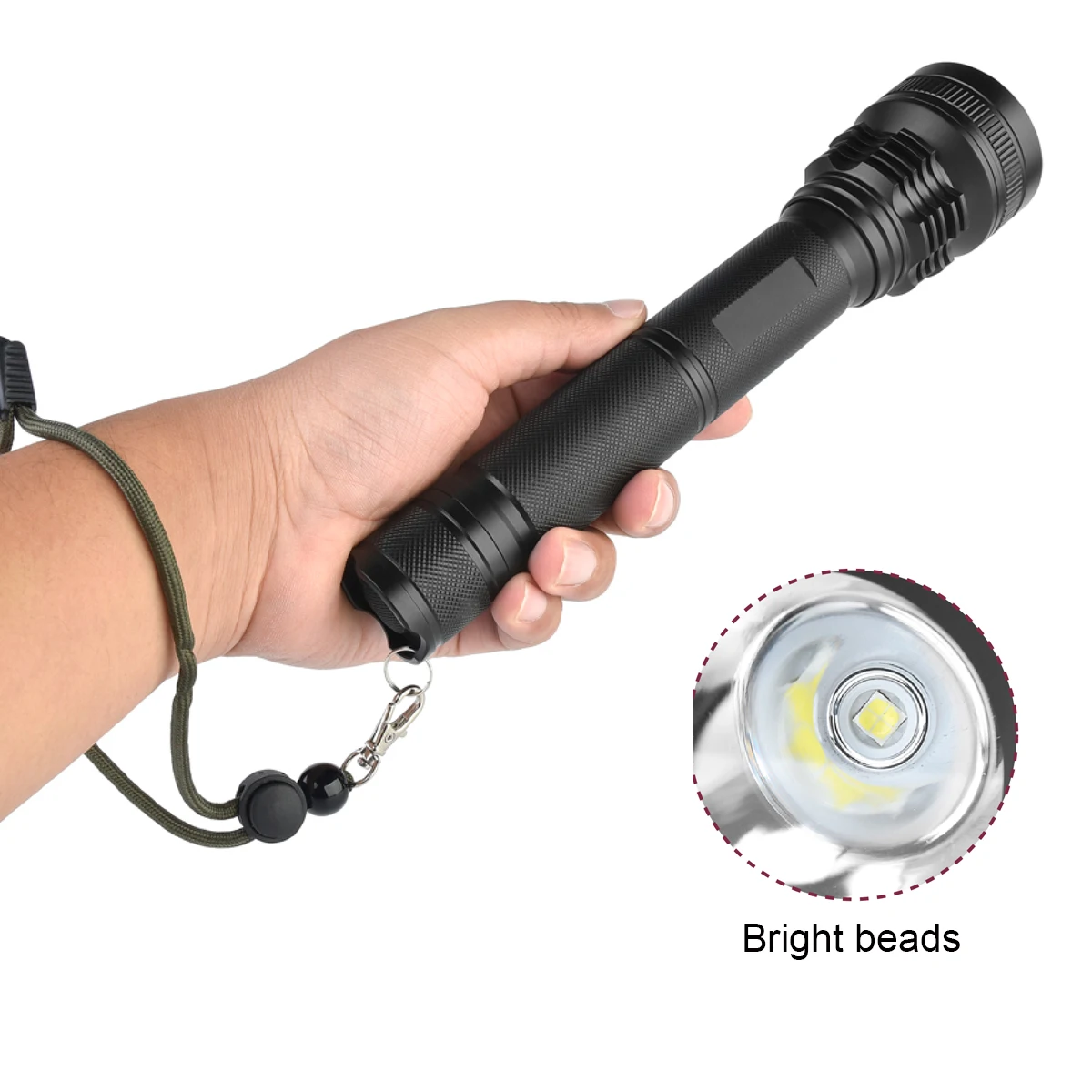 

5 Modes Powerful LED Flashlight aluminum alloy Tactical flashlight Waterproof Fishing Torch For Outdoor Camping