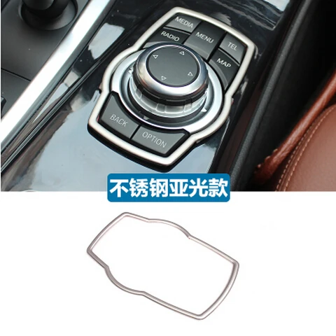 

Car styling Stainless Steel Interior Multimedia Buttons Trim case For BMW 1 3 4 5 7 Series X1 X3 X4 X5 X6 F10 F11 F07 F30 F31