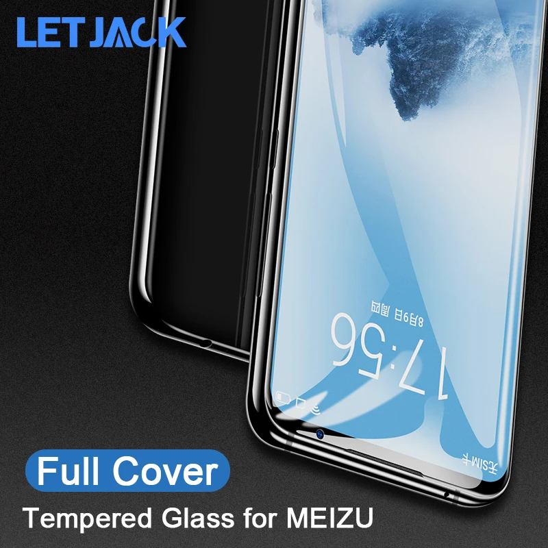 

Tempered Glass for Meizu M6 Note 8 M6S Full Cover Tough Protection Glass Film for Meizu 15 Lite Plus 16X X8 V8 Screen Protector