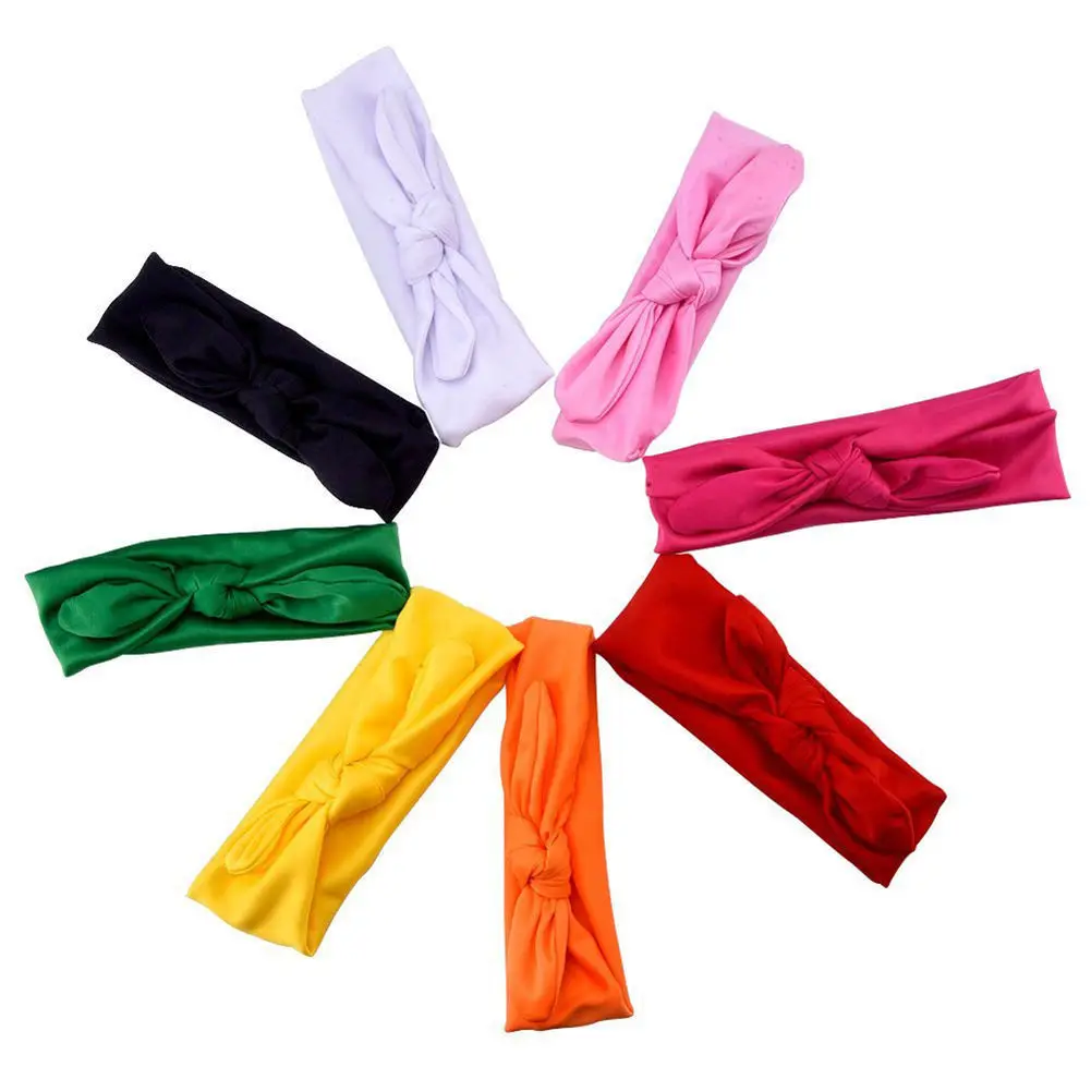 

1pc Cute Newborn Baby Girls Headband Ribbon Headwear Baby Kids Hair Band Girl Bow Knot Colorful Headband