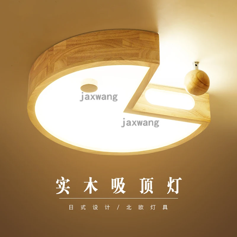 

Nordic wooden Led flush mount Ceiling Lights Living Room Round Multicolor Alloy Led Ceiling Lamp Bedroom Led ceiling lighting