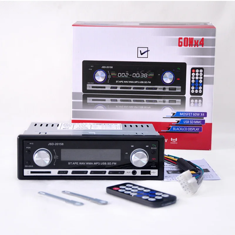  12V Great quality Car Radio FM MP3 player with USB SD slot supports Play MP3/WMA forma musi Car bluetooth player 