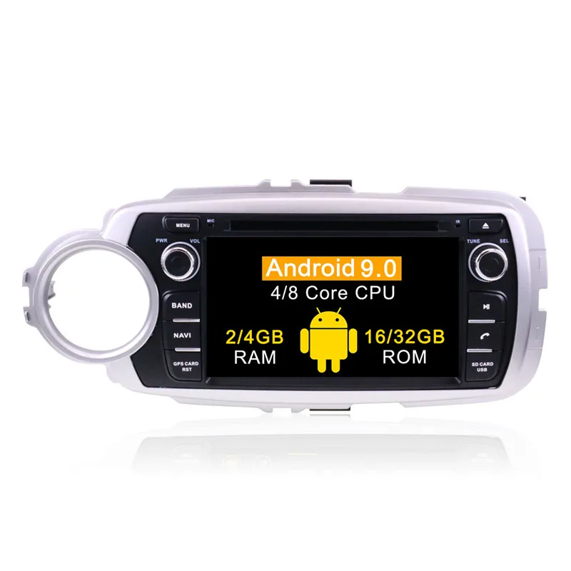 

IPS Android 9.0 car multimedia dvd player head unit For Toyota Yaris 2012-2015 GPS Navigation radio auto stereo wifi 4+32G PX5