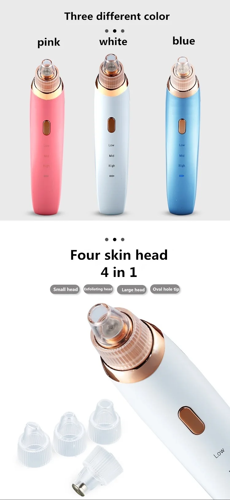 Прибор для удаления угрей Comedo вакуумный очиститель для лица и носа устройство удаления акне кожи микродермабразия оборудование для пилинга