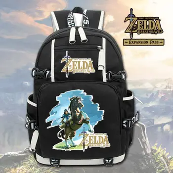 

Breath of the Wild Link Backpack Knapsack Packsack School Student Bags