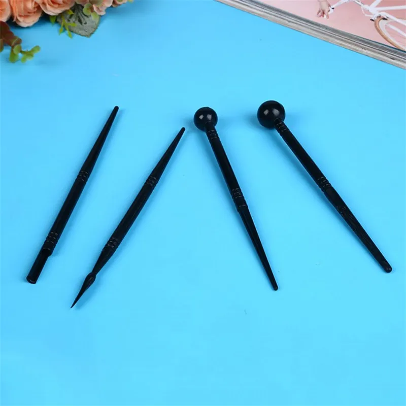 4PCS/Set Useful Bakeware Carved Pens Gadgets Cake Decorating Tools Simple DIY Flower Modelling Tool Fondant Biscuits Cake Molds