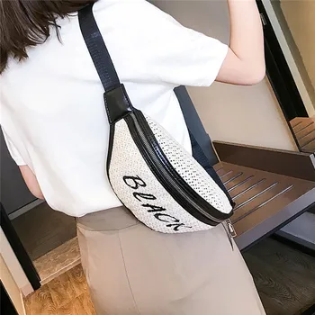 

2019 Fashion Women Adjustable Shoulder Strap Simple Versatile Messenger Bag Print Pockets Gym Fitness Fanny Pack Belt Bag