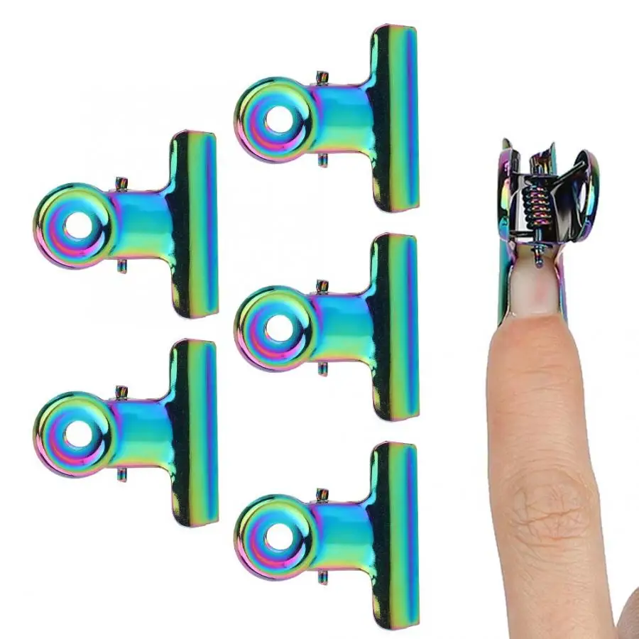

5pcs Stainless Curve C Nail Extension Clips Multi-functional Nail Art Accessories Nail Fixed