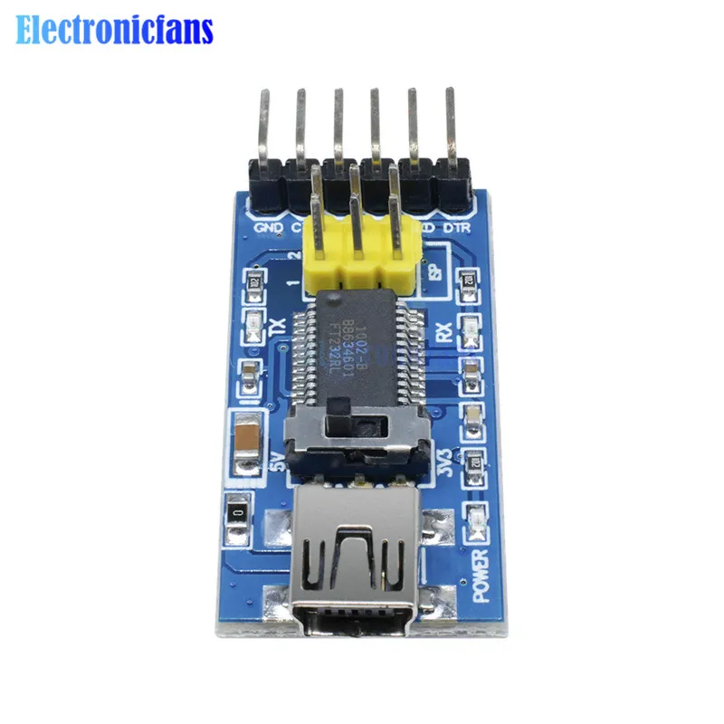 Diymore FT232RL FT232 FTDI USB 3,3 V 5,5 V to ttl модуль последовательного адаптера Mini USB порт для arduino pro mini USB TO 232 USB to ttl