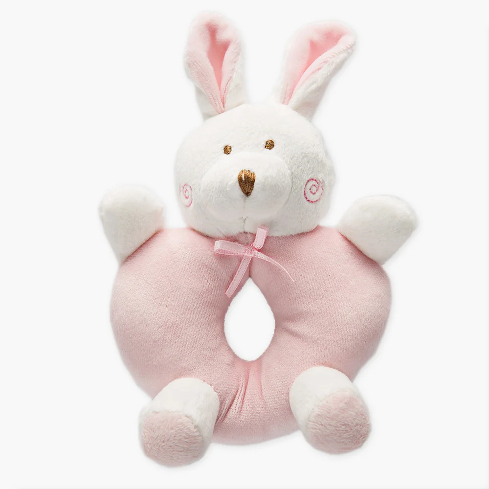 Детская плюшевая погремушка с кроликом и медведем из мультфильма, колокольчик, игрушки для новорожденных, мягкая Мобильная детская кроватка, куклы peluche hochet brinquedos - Цвет: AF