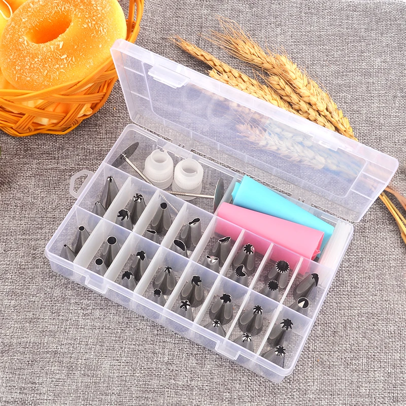 

38 PCS Russian flower Icing Piping Cream cake Tips Cake Decorating Tips Kits Tools Confectionery pastry bags Set Nozzles Pastry1
