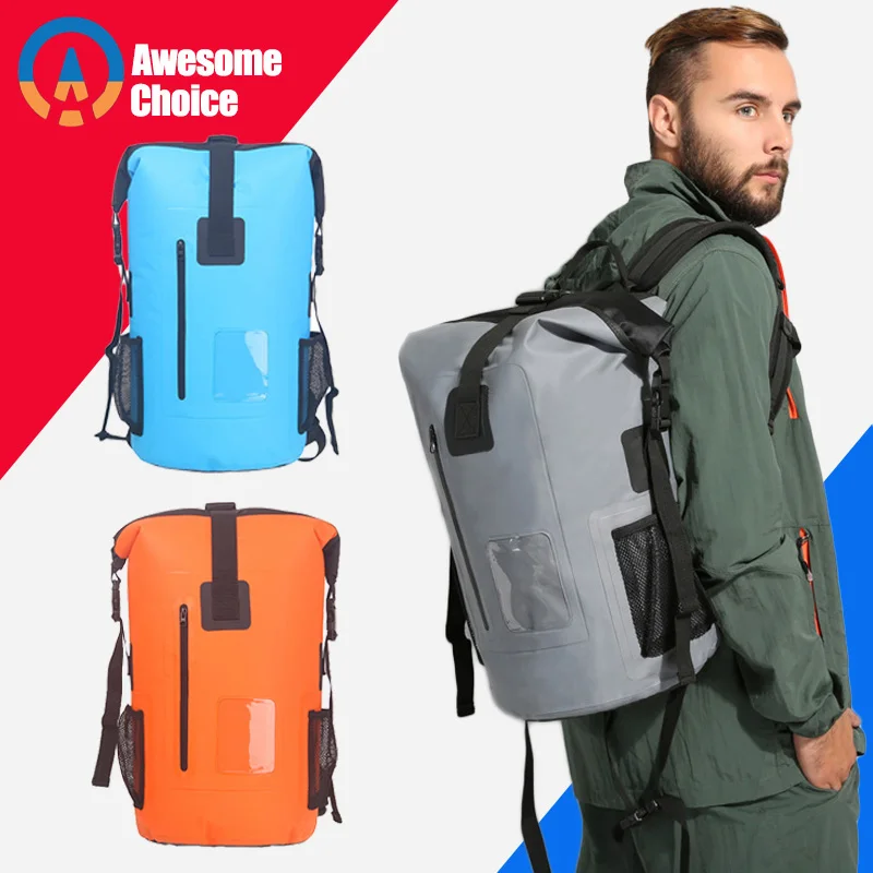 

30L Outdoor Waterproof Swimming Bag Backpack Bucket Dry Sack Storage Bag Rafting Sports Kayaking Canoeing Travel Waterproof Bag