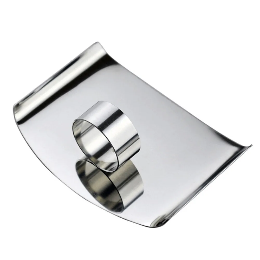 

2018 silver Protect Finger Safe Kitchen Stainless Steel Cutting Slice Protection Tools Protective finger