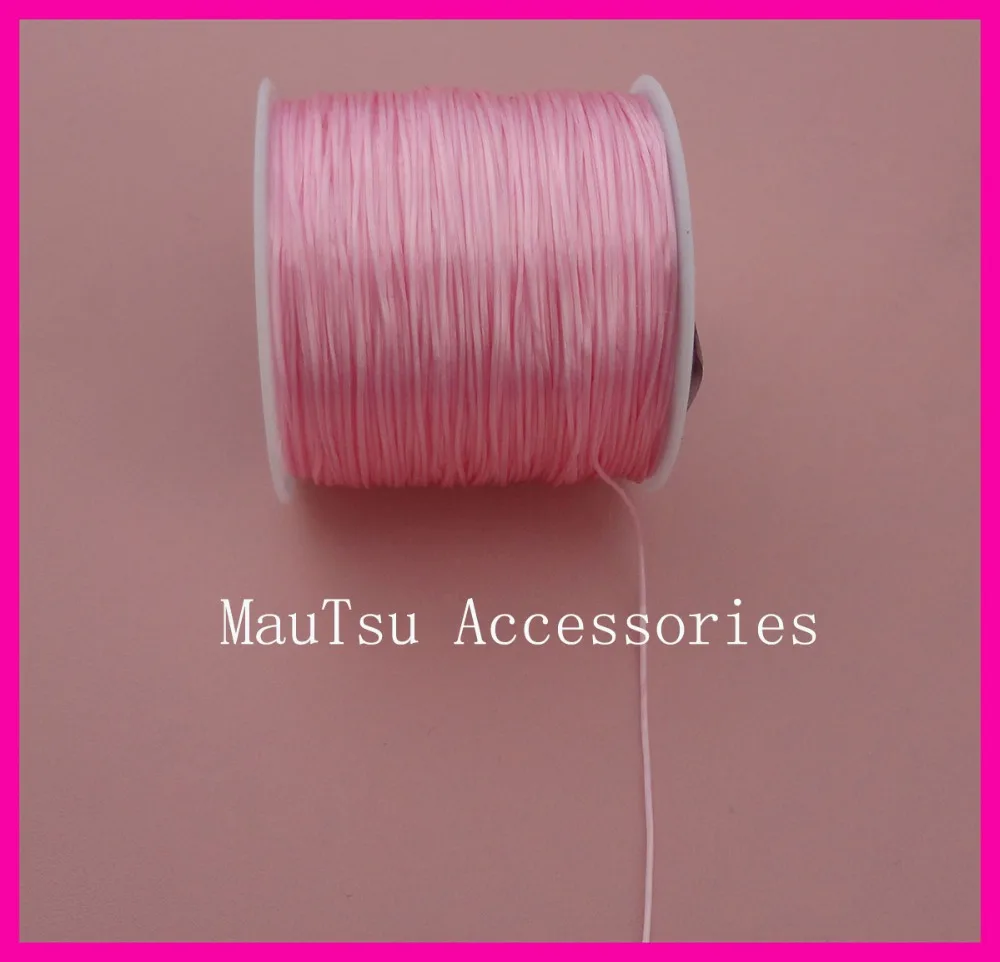80Yards per roll,high quality Light Pink floss elastic threads from Japan, elastic stretch