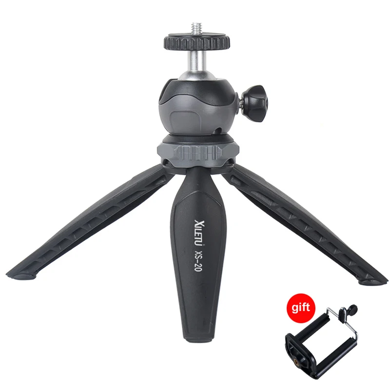Mini Tripod with Holder Mount Portable Selfie Camera Tabletop Travel