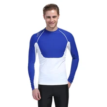 UPF50+ гидрокостюм для плавания дайвинга сёрфинга с защитой от УФ лучей к низу с длинным рукавом футболки верхняя одежда гидрокостюм Купальник