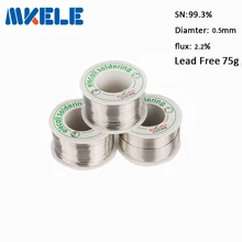 Припой Бессвинцовый Припой Олово Проволока 0.5 мм 75 г Канифоли Основной Олово Свинец розин Рулона Поток Reel Пайки Tin Lead Расплава Основные Араме де зольде паяльник припой с флюсом проволочный олово для пайки