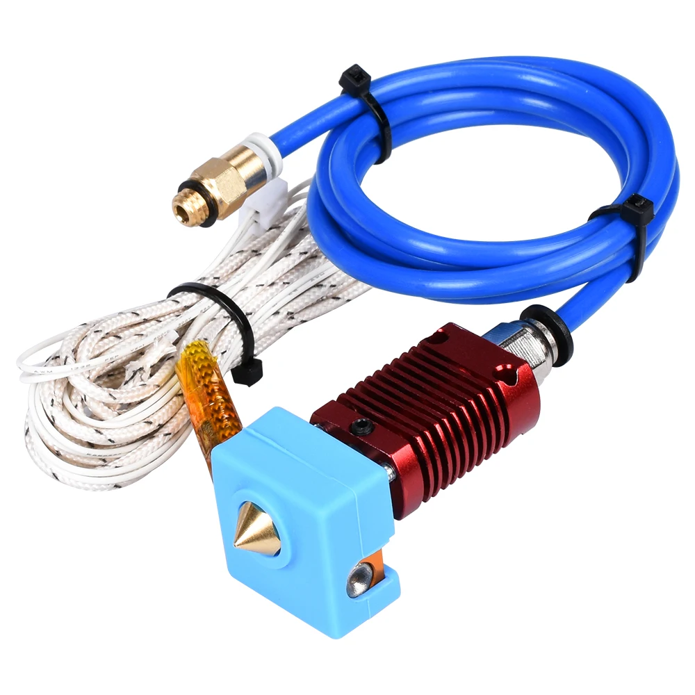 cheap CR10 Hotend Extruder kit Assembled Full Metal 1.75mm J head with MK8 Silicone Sock 3D printer parts for Creality cr 10 CR 10S