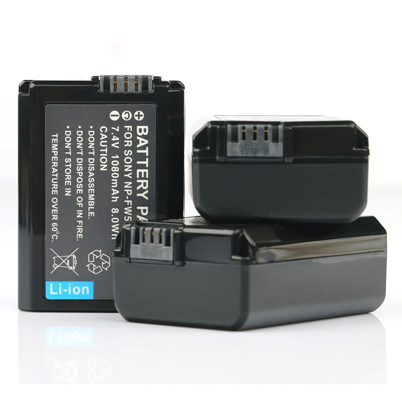 LANFULANG 2 Pack NP FW50 NPFW50 цифровые Аккумуляторы для Sony ILCE 3000 5000 5100 6000|camera battery|np fw50battery for sony