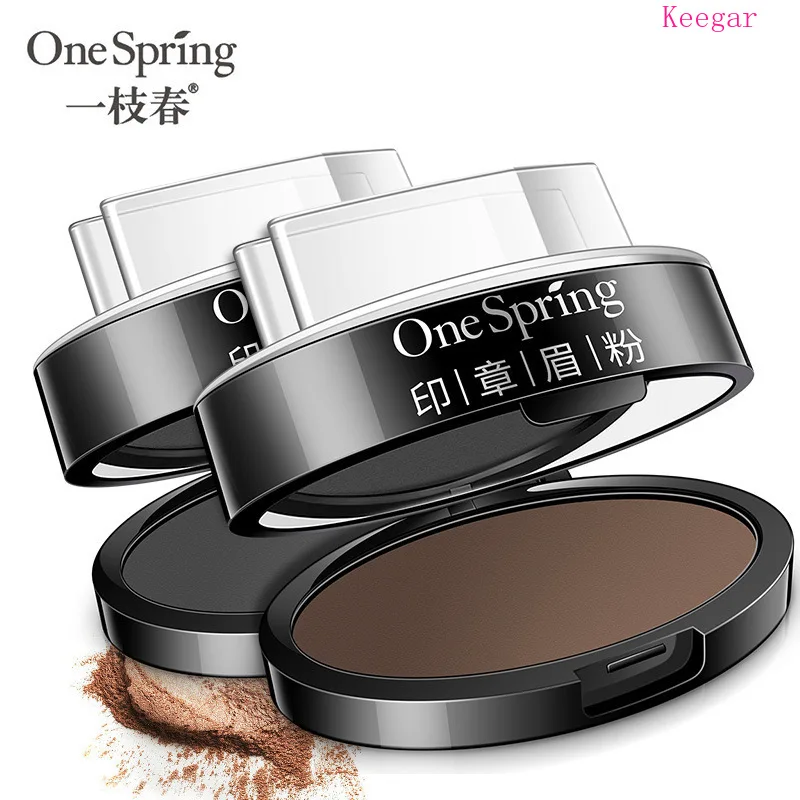 

One Spring Natural 2 Colors Waterproof Eyebrow Pallete With Brush Long Lasting Makeup Eye Brow Enhancer Powder Cosmetic