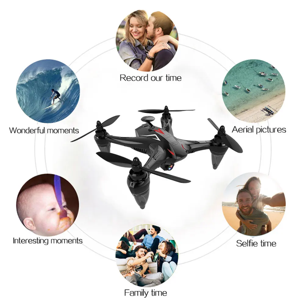 Global Drone Ray Professional GPS Drone with 5G WiFi FPV Camera Follow Me Quadrocopter Brushless RC Dron VS X198 X183