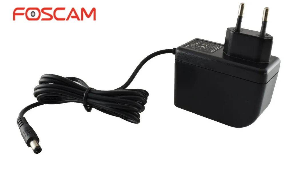 Foscam ЕС Стандартный DC Питание 12 В черный для IP Камера fi9828p fi9828w FI9805W fi9805e FI8919W |