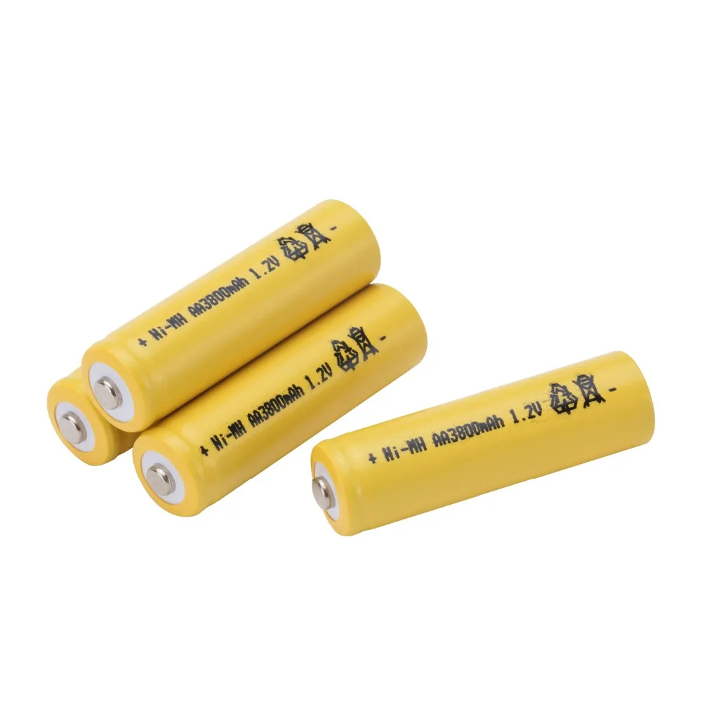 GTF AA 1,2 V 3800mAh батарея AA Ni-MH 1,2 v аккумуляторная батарея для игрушек контроллер факел камера с будильником цвет ячеек