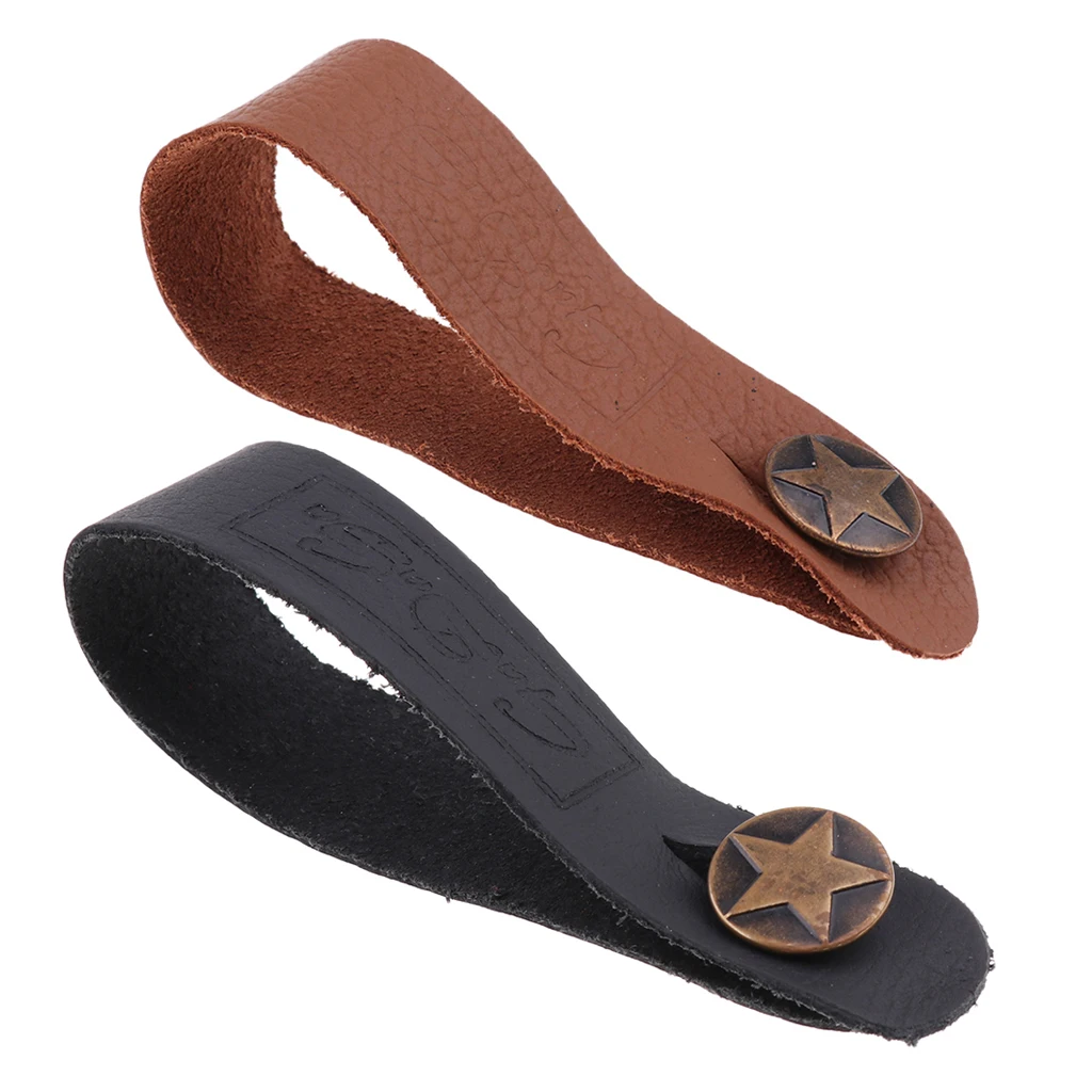 2 Pieces Acoustic Guitar Ukulele Strap Hook Button Antiskid Protector for Musical Instrument Parts