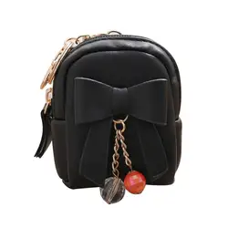 Для женщин лук короткий кошелек с застежкой-молнией портмоне картхолдер (кошелек для пластиковых карт) Femme монет сумка девушки милые сумки