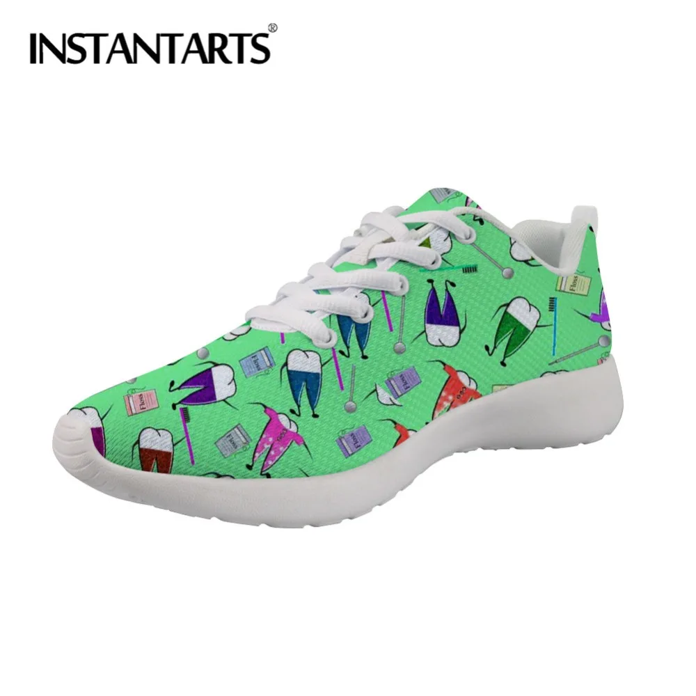 INSTANTARTS/женские кроссовки на плоской подошве для медсестер Zapatillas Mujer Feminino 3d обувь