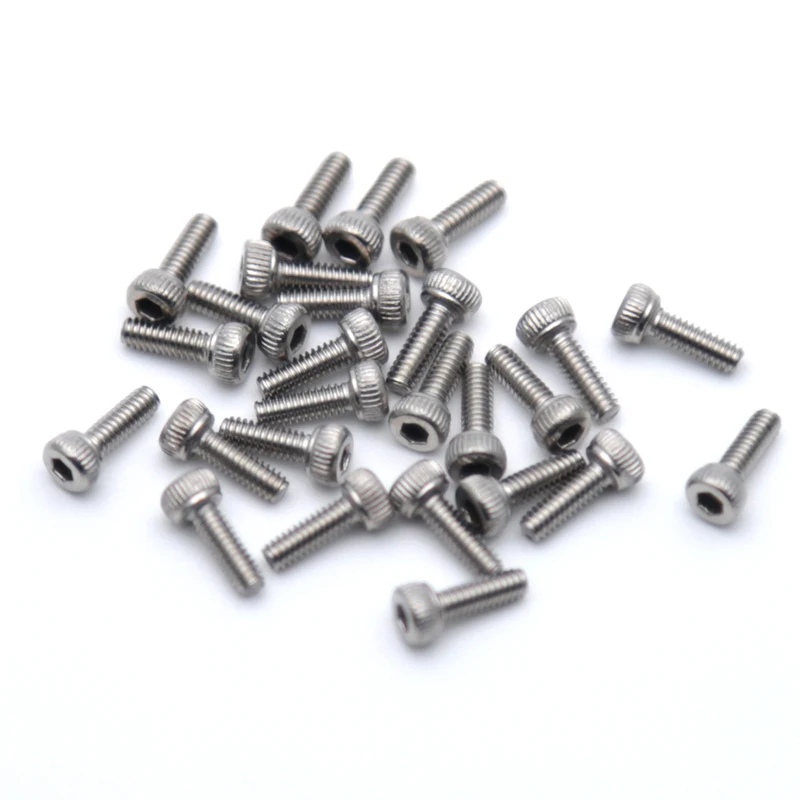 250pc/set Assortment Kit Set A2 Stainless Steel Hex Socket Screw Bolt Nut M2 Cap/Button/Flat Head Assortment Kit