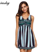 IASKY/купальная одежда больших размеров женский цельный с рисунком купальный костюм Пляжная одежда L-5XL