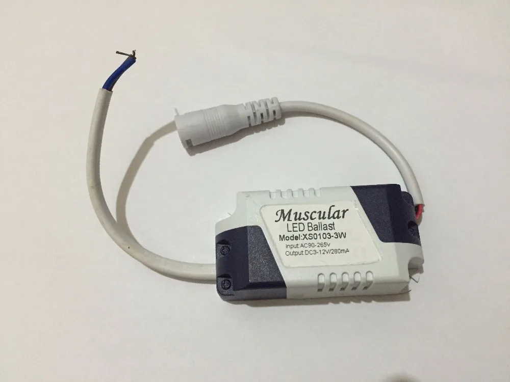 Free Shipping XS01033W 3W DC 312V/280mA LED Ballast Driver AC 90265V