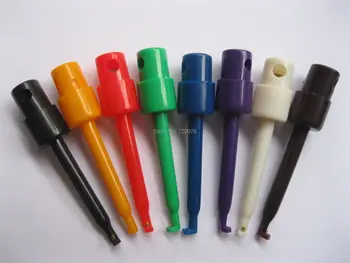 

24 pcs Small Test Hook Clip for Multimeter 8 color Large-sized
