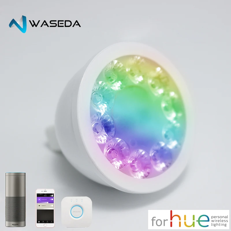 Васеда лампа Светодиодный прожектор RGB + CCT светодиодный диммер GU10 5 Вт ZLL smart APP