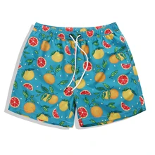 Летние для мужчин's пляжные шорты для женщин оранжевый печатных мужские плавки купальники мужские пляжная доска фитнес мотобрюки