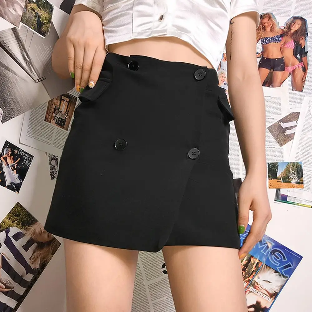 Женская юбка юбки faldas jupe femme shein модная женская однотонная черная короткая